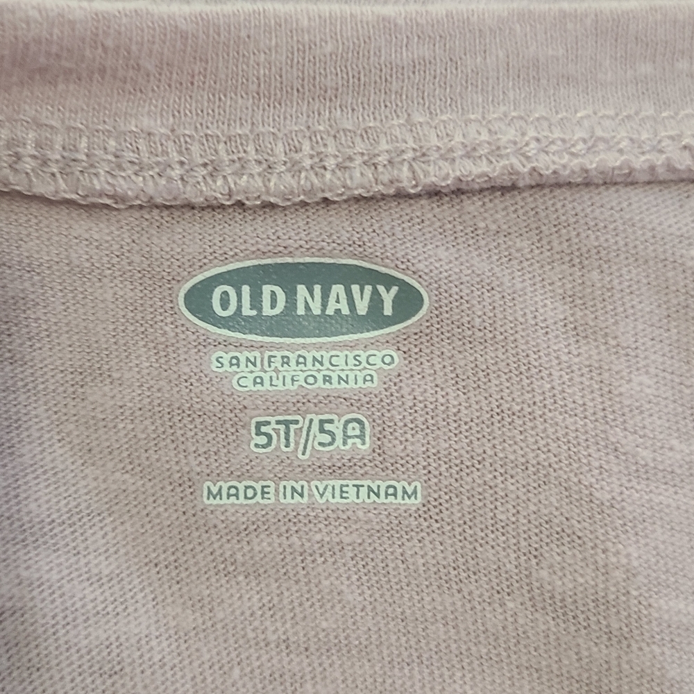 Old Navy Girls 5T Purple Constellation Polar Bear Long Sleeve Shirt Top - Picture 5 of 6